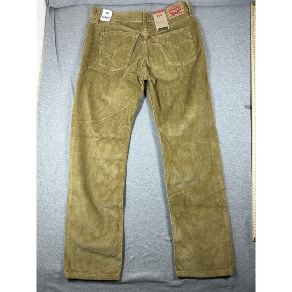 Levis Pants Mens 29X30 Brown Corduroy Classic Flat Front Straight Leg NWT - Picture 4 of 6